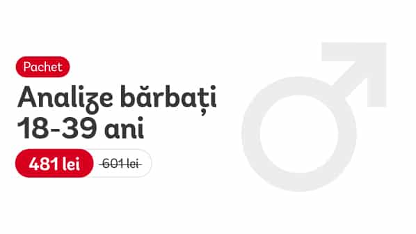 Pachet analize bărbați 18-39 ani