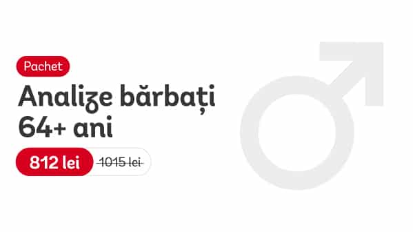 Pachet analize bărbați 64+ ani