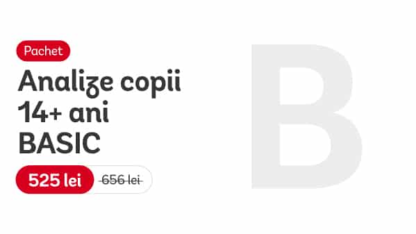Pachet analize copii +14 ani BASIC
