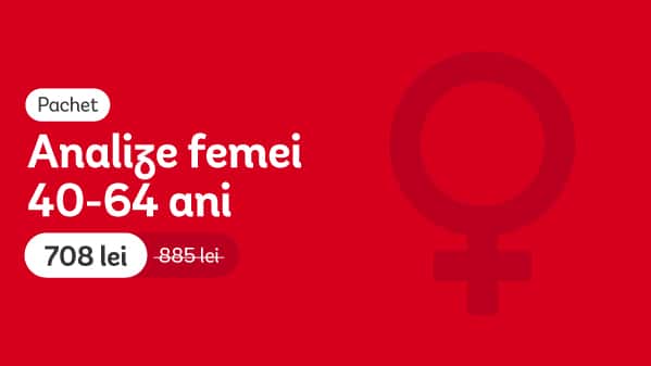 Pachet analize femei 40-64 ani