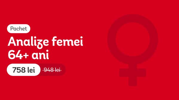 Pachet analize femei 64+ ani